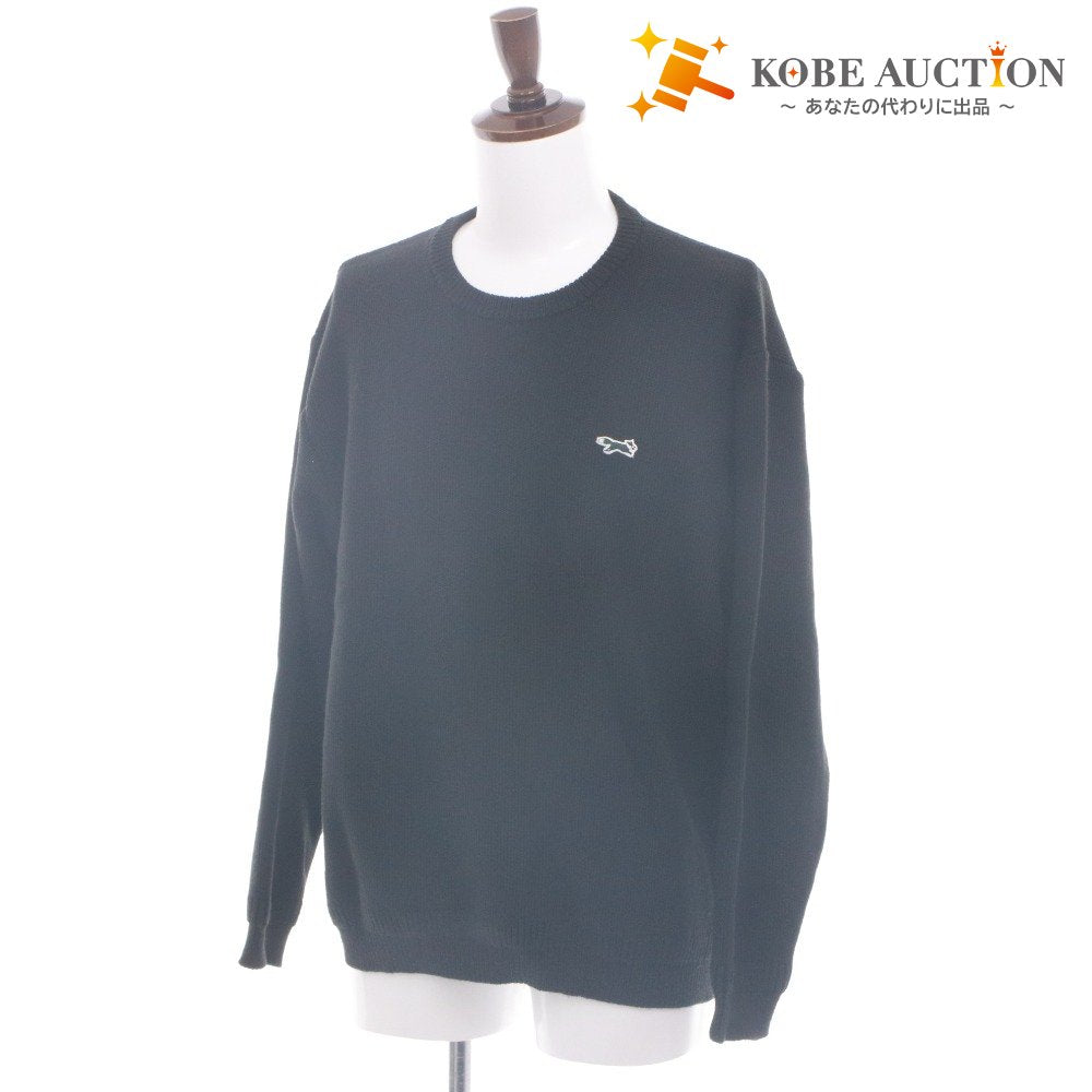 ■ PENNEY'S x BAYFLOW Collaboration Knit Top Crew Neck Long Sleeve One-Point Men's Size 3 Black