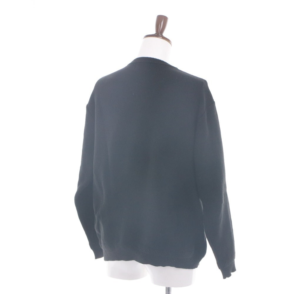 ■ PENNEY'S x BAYFLOW Collaboration Knit Top Crew Neck Long Sleeve One-Point Men's Size 3 Black