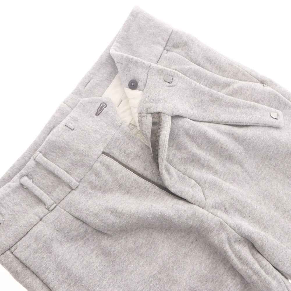 ■ Paul Smith ポールスミス スウェット パンツ ボトムス 無地 ファスナー ボタン ポケット メンズ レディース M ライトグレー