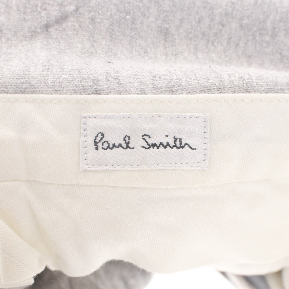 ■ Paul Smith ポールスミス スウェット パンツ ボトムス 無地 ファスナー ボタン ポケット メンズ レディース M ライトグレー