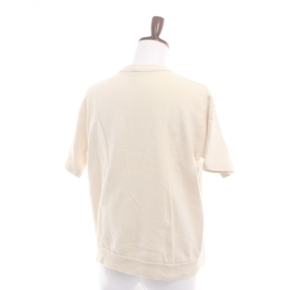 ■ WAREHOUSE ウエアハウス Tシャツ トップス 半袖 ボタン 無地 メンズ 38 アイボリー系