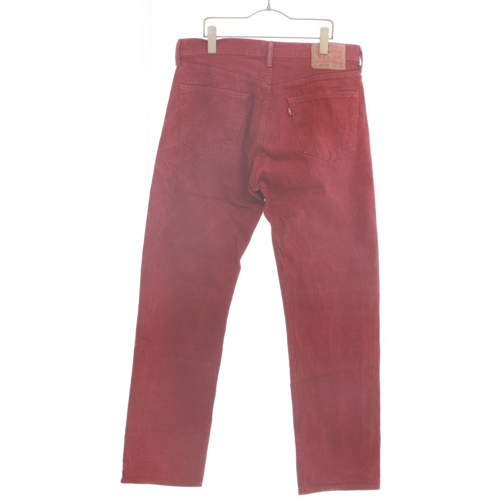 ■ LEVI'S リーバイス ジーンズ パンツ ボトムス 501XX カラージーンズ ボタン ポケット メンズ 34 レッド系