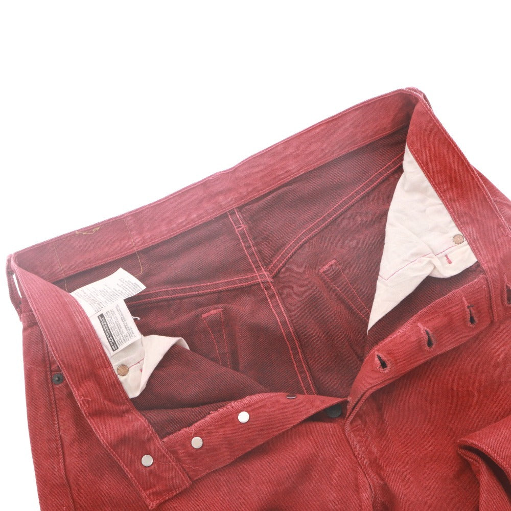 ■ LEVI'S リーバイス ジーンズ パンツ ボトムス 501XX カラージーンズ ボタン ポケット メンズ 34 レッド系