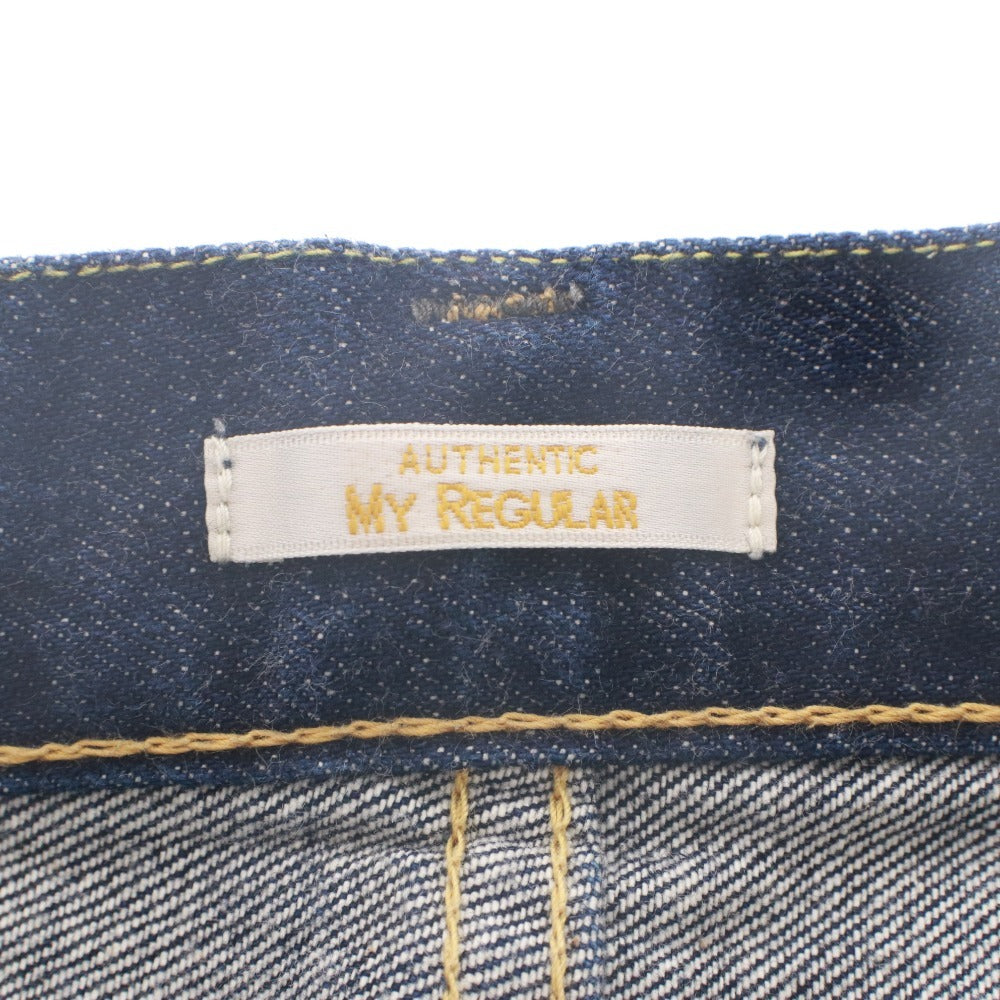 ■ BRU NA BOINNE ブルーナボイン ジーンズ パンツ ボトムス AUTHENTIC MY REGULAR ボタン ポケット メンズ 0 ネイビー系