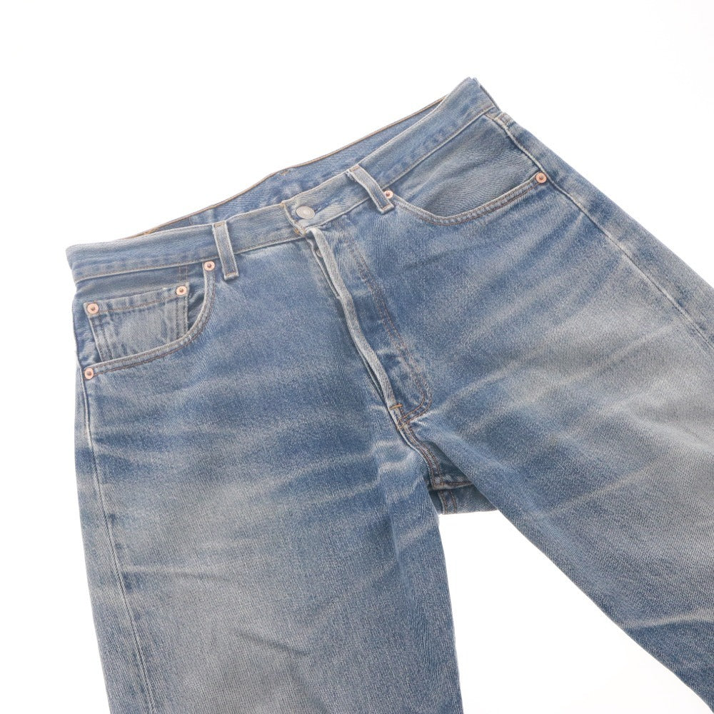 ■ LEVI'S リーバイス ジーンズ パンツ ボトムス 501 ボタン ポケット 紙タグ コットン アメリカ製 メンズ 33 ネイビー系