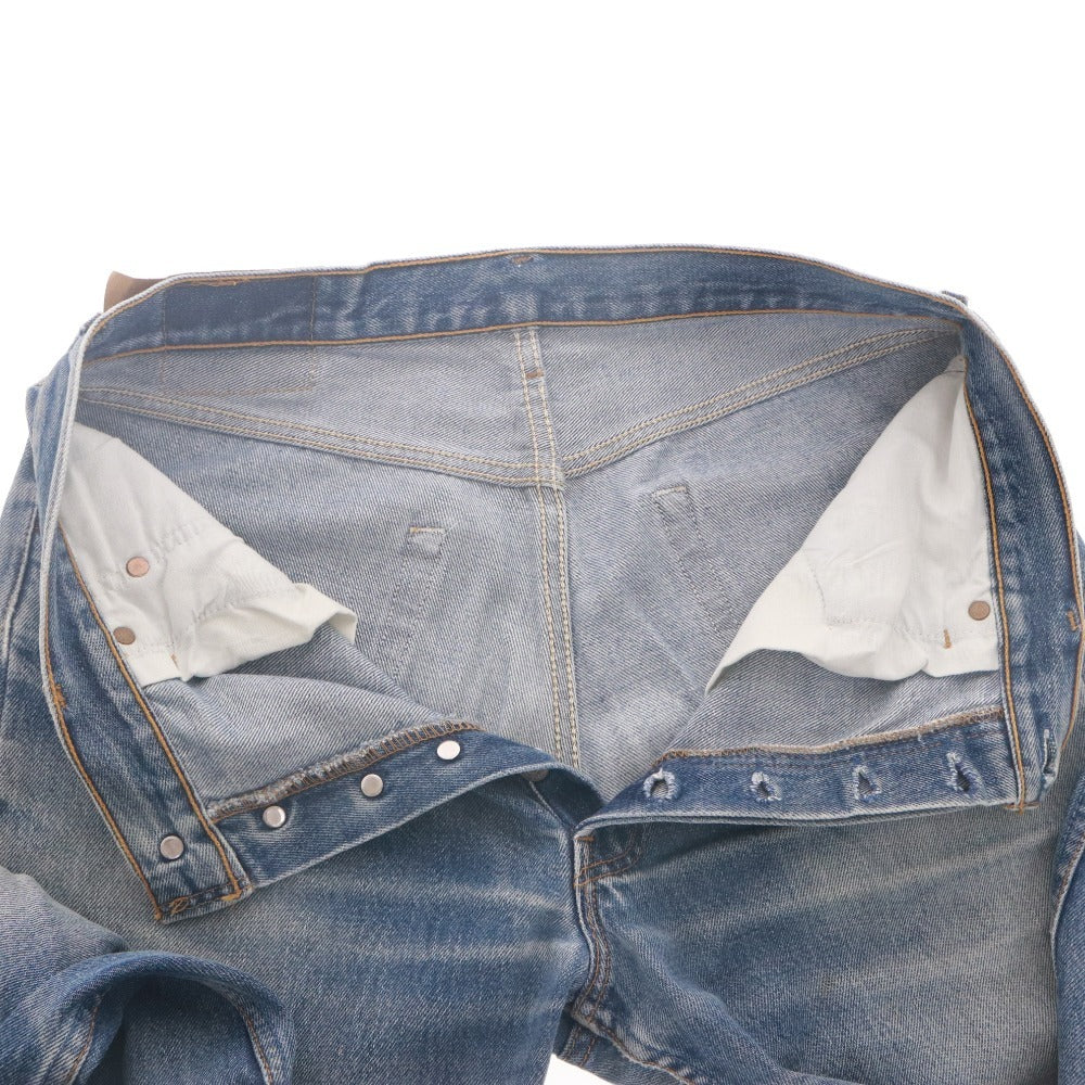 ■ LEVI'S リーバイス ジーンズ パンツ ボトムス 501 ボタン ポケット 紙タグ コットン アメリカ製 メンズ 33 ネイビー系