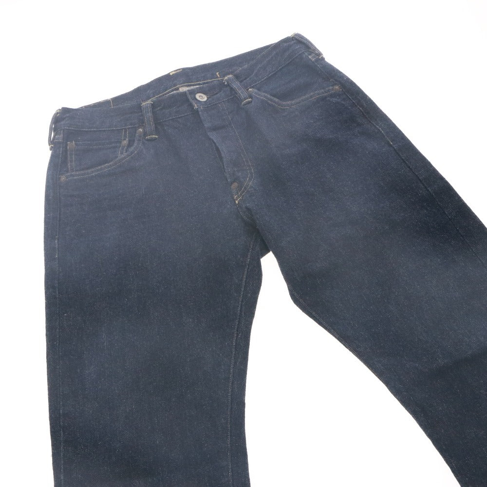 ■ OLD JOE BRAND オールドジョー ジーンズ パンツ ボトムス ボタン ポケット コットン 日本製 メンズ 28 ネイビー系