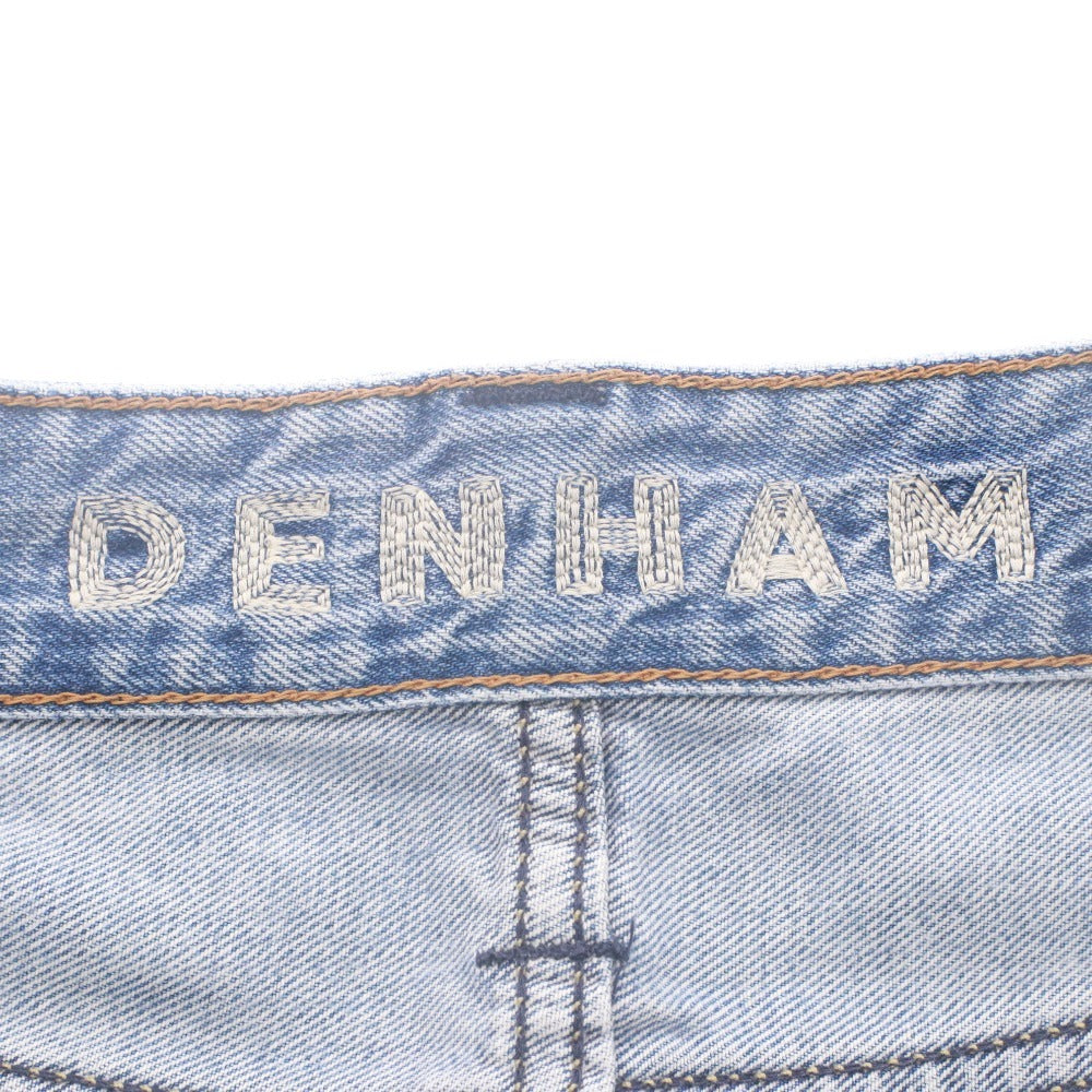 ■ DENHAM デンハム ジーンズ パンツ ボトムス ボタン ポケット コットン メンズ 32 ライトブルー系