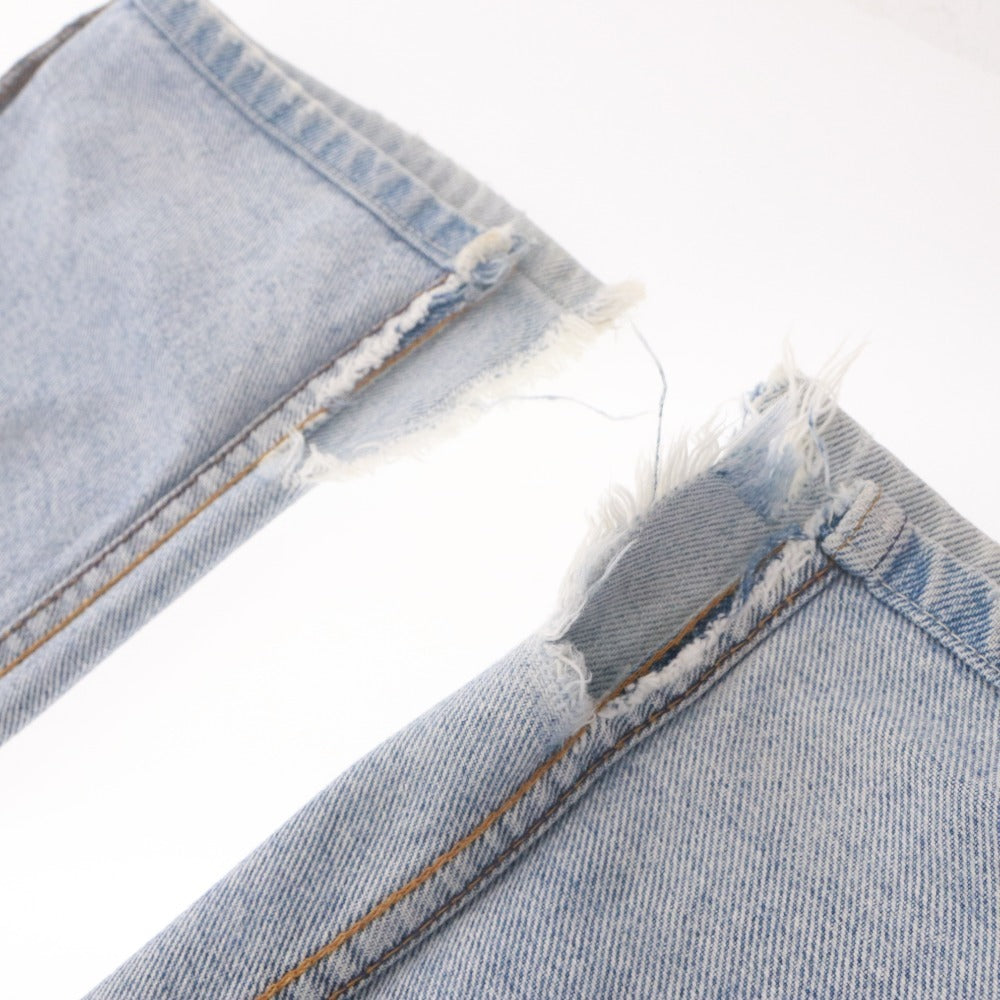 ■ LEVI'S リーバイス ジーンズ パンツ ボトムス 505-0217 ファスナー ポケット コットン アメリカ製 メンズ 32 ライトブルー系