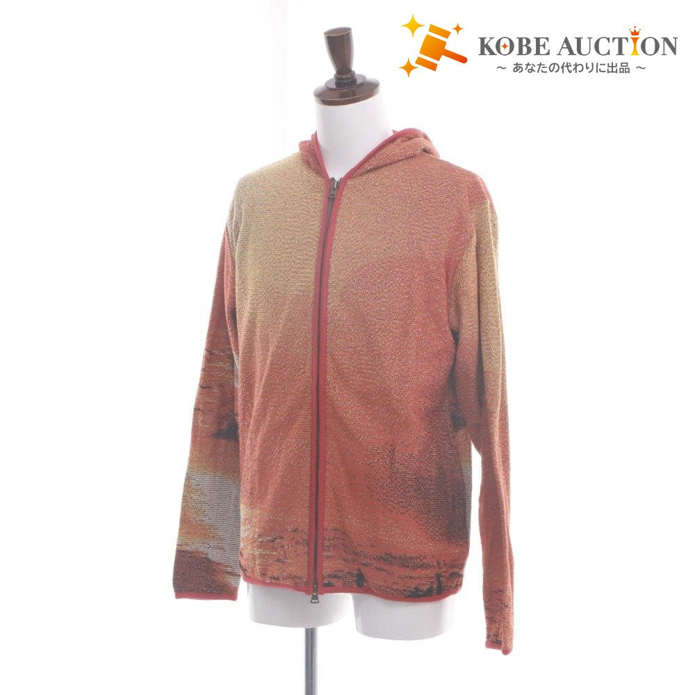 ■ BirvinUniform バービンユニフォーム パーカー ジャケット アウター ファスナー ポケット フード メンズ 3 オレンジ レッド系