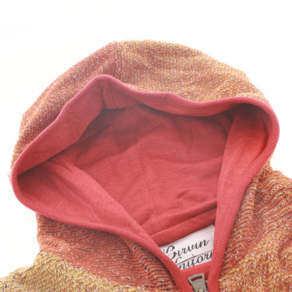 ■ BirvinUniform バービンユニフォーム パーカー ジャケット アウター ファスナー ポケット フード メンズ 3 オレンジ レッド系