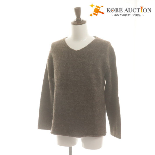 ■ BRU NA BOINNE Sweater Long Sleeve Top Knit V-neck Men's 2 Brown