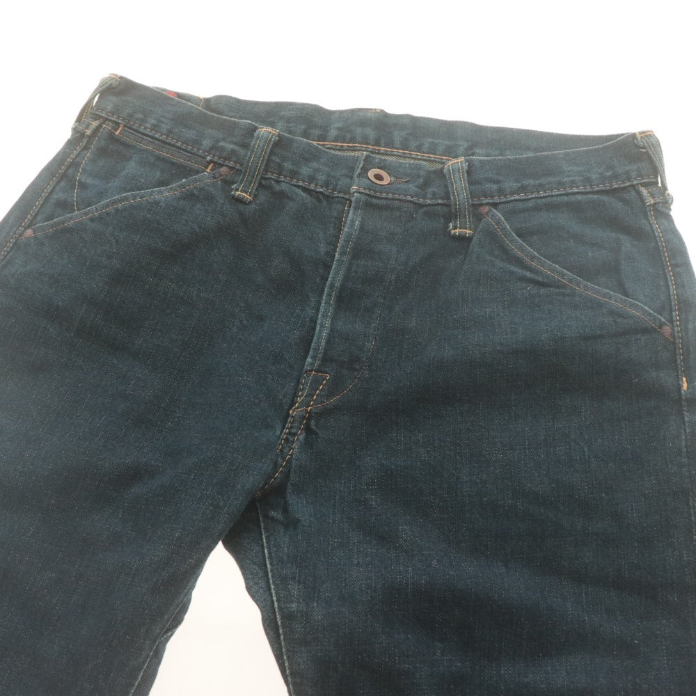 ■ BRU NA BOINNE ブルーナボイン ジーンズ パンツ ボトムス デニム ボタンフライ コットン メンズ W31 L34 インディゴ