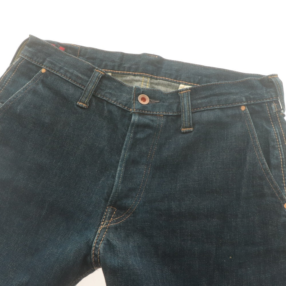 ■ BRU NA BOINNE ブルーナボイン ジーンズ パンツ ボトムス デニム ボタンフライ コットン メンズ W31 L34 インディゴ