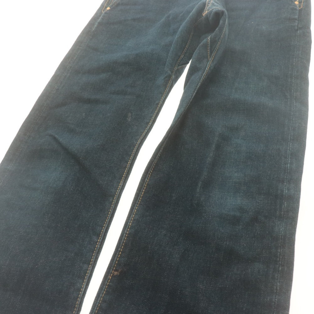■ BRU NA BOINNE ブルーナボイン ジーンズ パンツ ボトムス デニム ボタンフライ コットン メンズ W31 L34 インディゴ