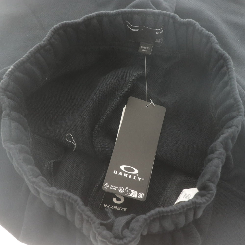 ■ OAKLEY オークリー パンツ ボトムス スウェット RELAX FIT 刺繍 コットン メンズ S ブラック タグ付き 未使用