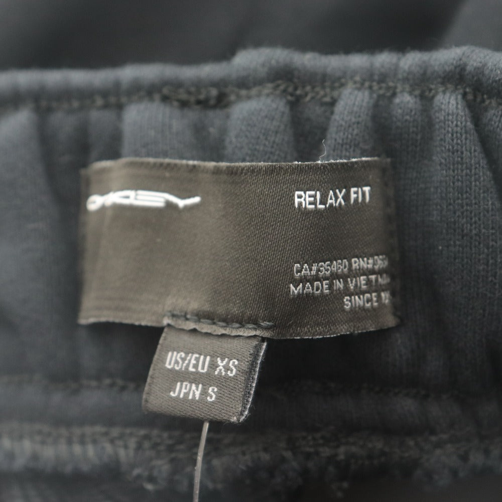 ■ OAKLEY オークリー パンツ ボトムス スウェット RELAX FIT 刺繍 コットン メンズ S ブラック タグ付き 未使用