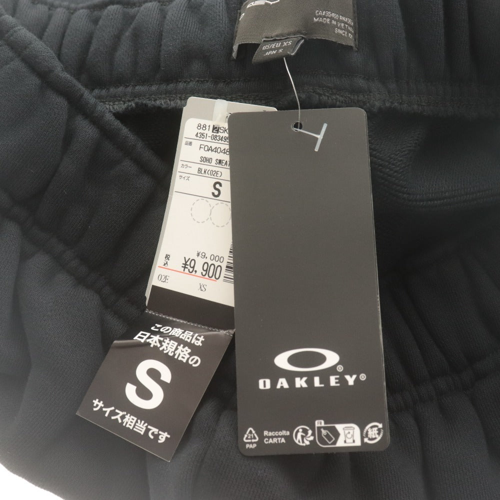 ■ OAKLEY オークリー パンツ ボトムス スウェット RELAX FIT 刺繍 コットン メンズ S ブラック タグ付き 未使用