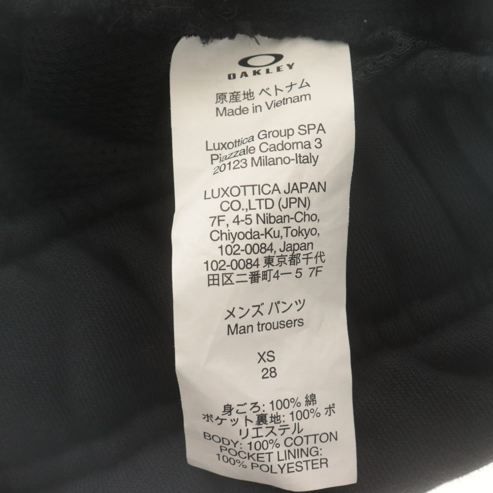 ■ OAKLEY オークリー パンツ ボトムス スウェット RELAX FIT 刺繍 コットン メンズ S ブラック タグ付き 未使用