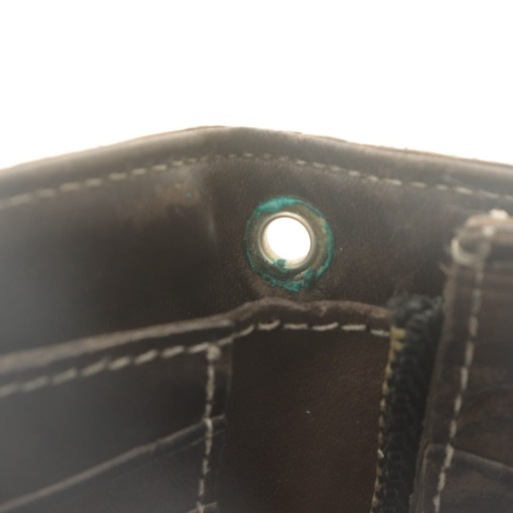 ■ PORTER ポーター 二つ折り財布 ウォレット レザー メンズ ダークブラウン系