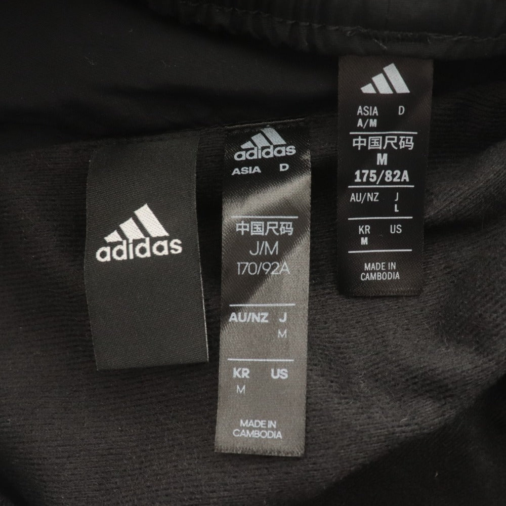■ adidas アディダス ジャケット パンツ セットアップ ウーブン マストハブ ワード メンズ M ブラック系