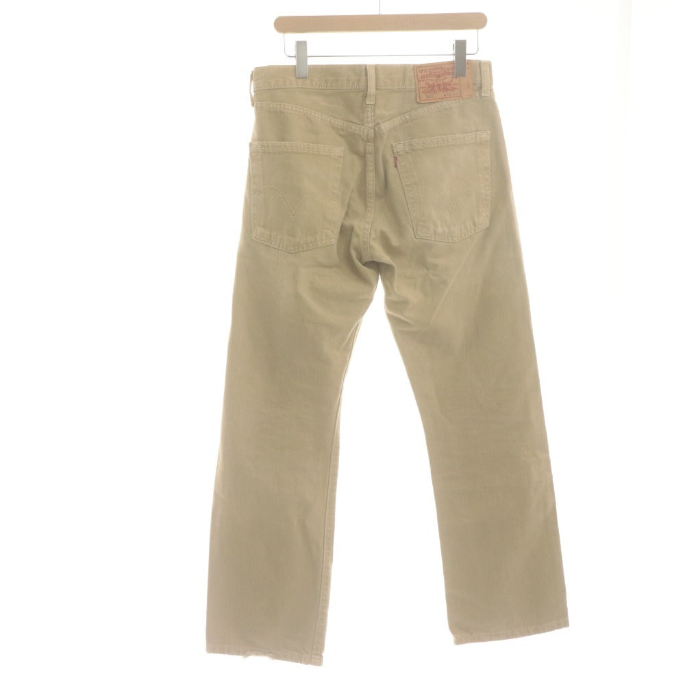■ Levi's リーバイス 501 ジーンズ パンツ ボトムス デニム ストレート ボタンフライ メンズ W32 L30 ベージュ系