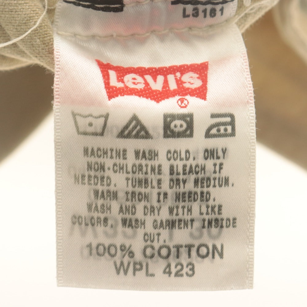 ■ Levi's リーバイス 501 ジーンズ パンツ ボトムス デニム ストレート ボタンフライ メンズ W32 L30 ベージュ系