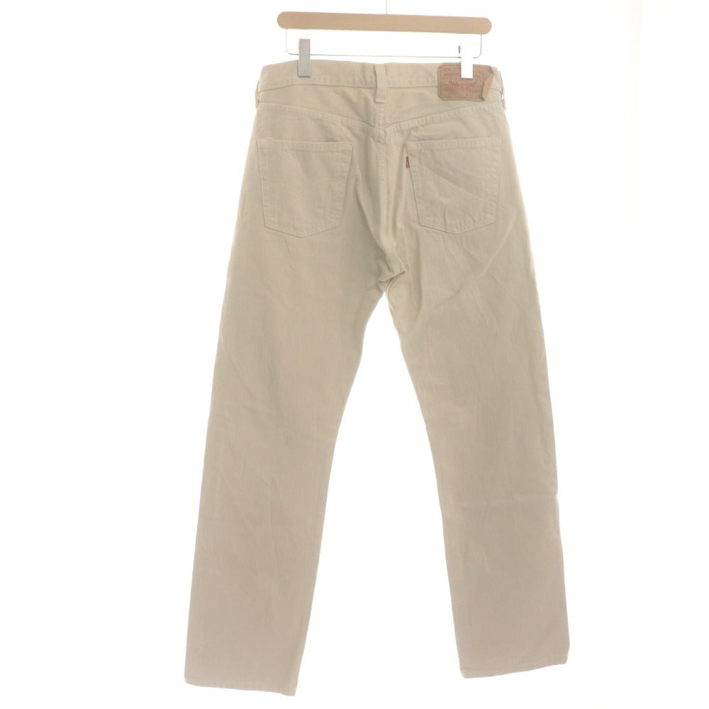 ■ Levi's リーバイス 501 ジーンズ パンツ ボトムス デニム ストレート ボタンフライ メンズ W33 L32 アイボリー系