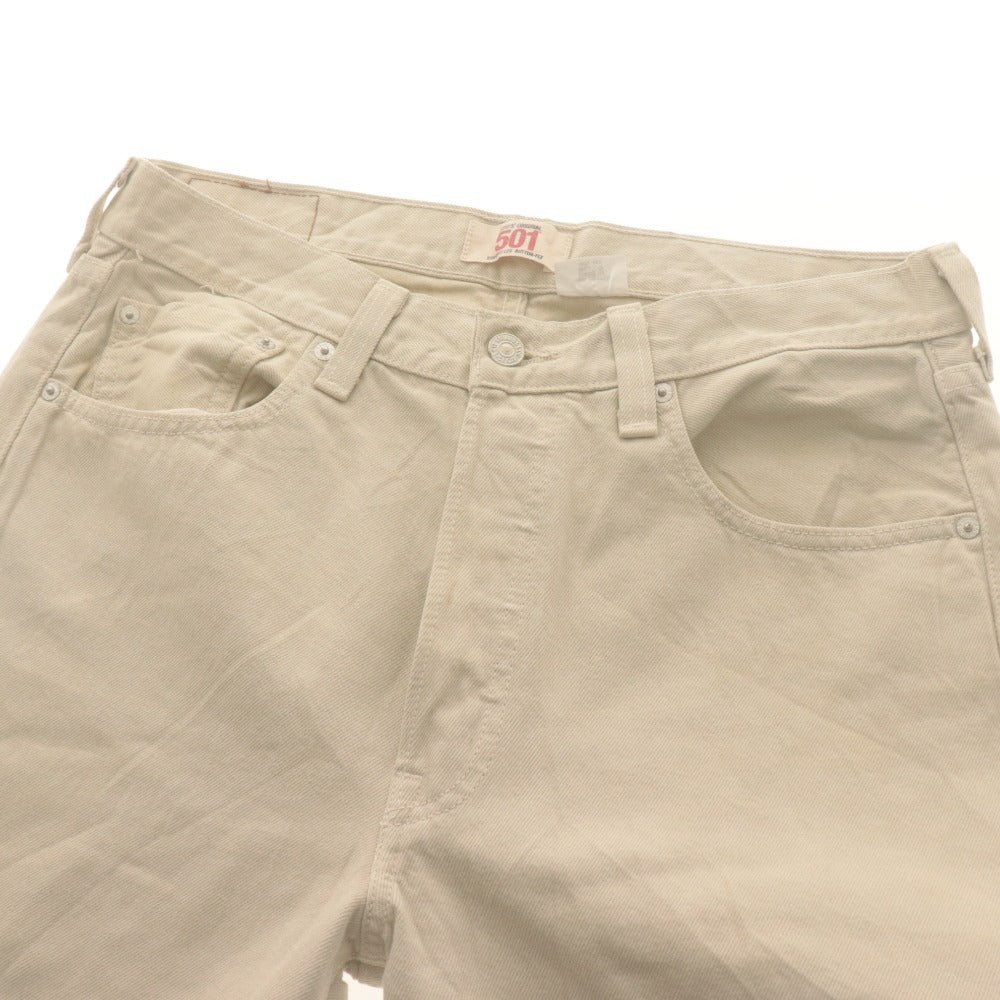 ■ Levi's リーバイス 501 ジーンズ パンツ ボトムス デニム ストレート ボタンフライ メンズ W33 L32 アイボリー系