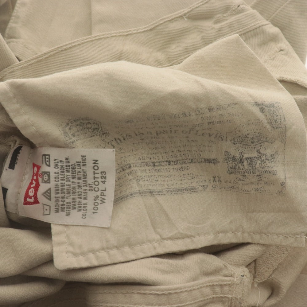 ■ Levi's リーバイス 501 ジーンズ パンツ ボトムス デニム ストレート ボタンフライ メンズ W33 L32 アイボリー系