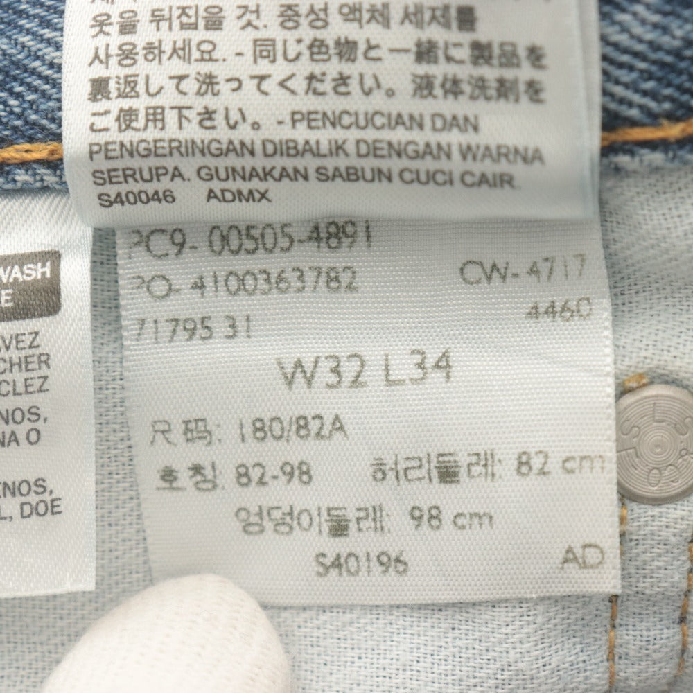 ■ Levi's リーバイス 505 ジーンズ パンツ ボトムス デニム ストレート ジップフライ メンズ W32 L34 ライトブルー