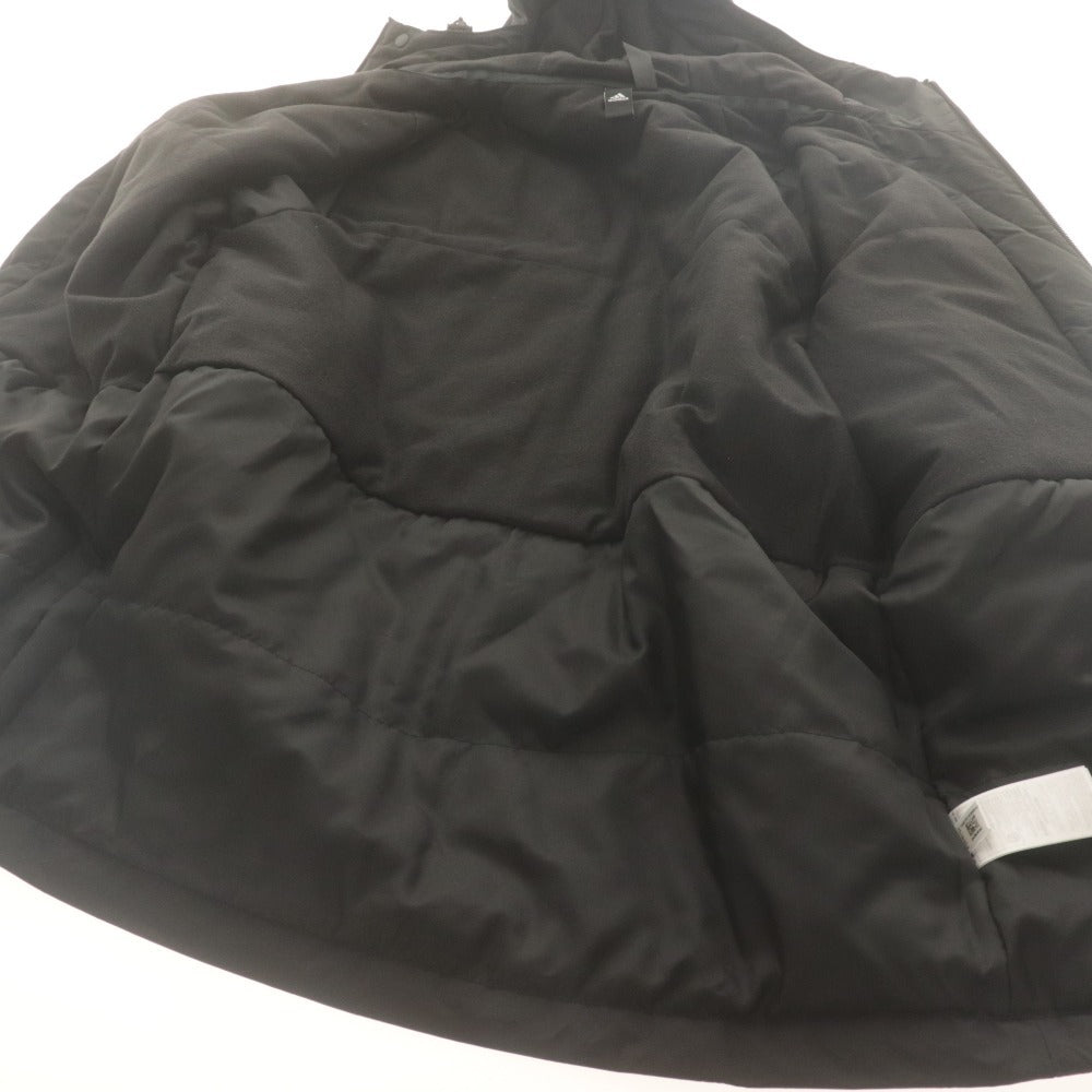 ■ adidas アディダス ナイロンジャケット 長袖 アウター M MHS WD HB JKT プリント フード メンズ M ブラック