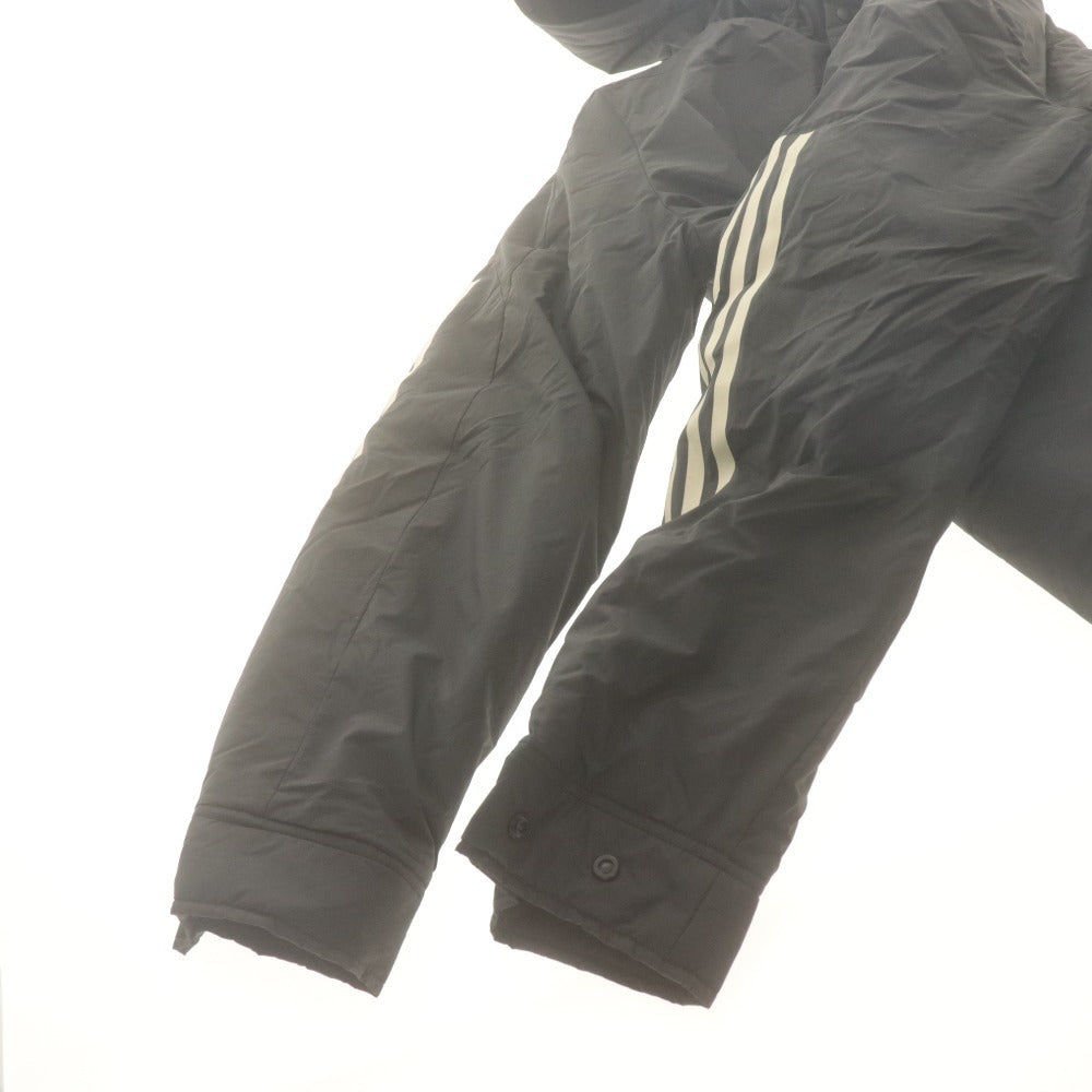 ■ adidas アディダス ナイロンジャケット 長袖 アウター M MHS WD HB JKT プリント フード メンズ M ブラック