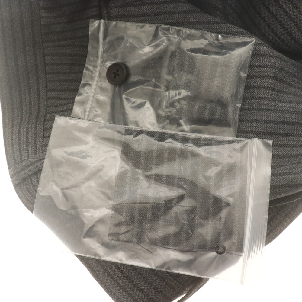 ■ メンズティノラス スーツ セットアップ スリーピース ジャケット ベスト スラックス メンズ M ダークグレー系 付属品付き 未使用