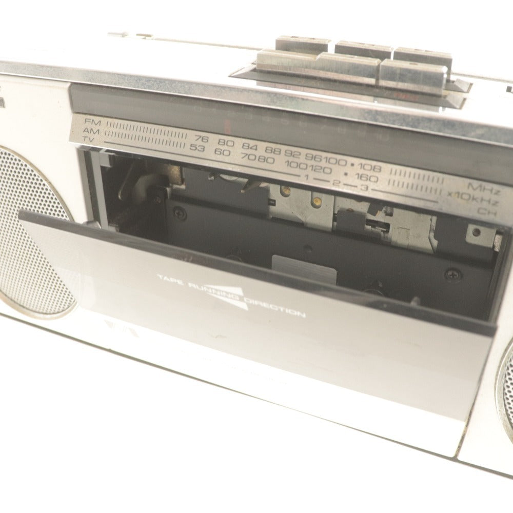 ■ Pioneer ミ二ラジオカセットレコーダー SK-Q10SV EF503482 小型 ラジカセ デッキ ヴィンテージ レトロ 動作確認済み ACアダプター付き