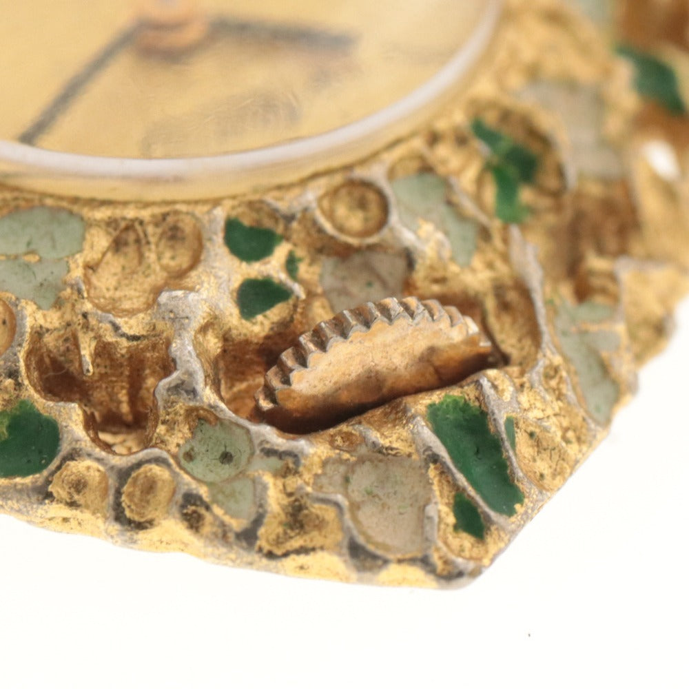 ■ Minerva ミネルヴァ 懐中時計 ネックレス 手巻き 文字盤 ハート 総柄 スイス製 総重量 28g メンズ レディース ゴールド ジャンク