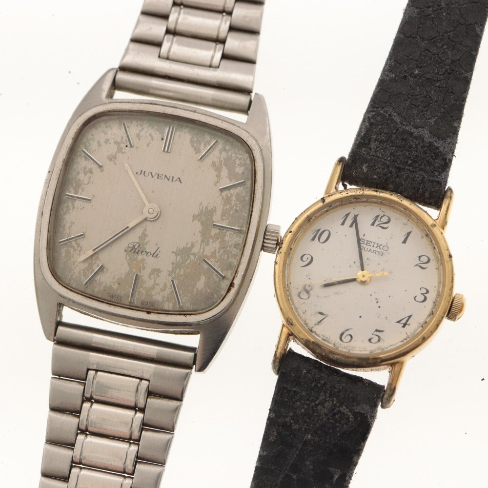 ■ JUVENIA Q&amp;Q SEIKO 5-Piece Watch Set (Rivoli 8502, 4301-0030, 2320-5350, 3421-0150) Manual-Wound Quartz Dial Men's Watch (Not Confirmed to Work)