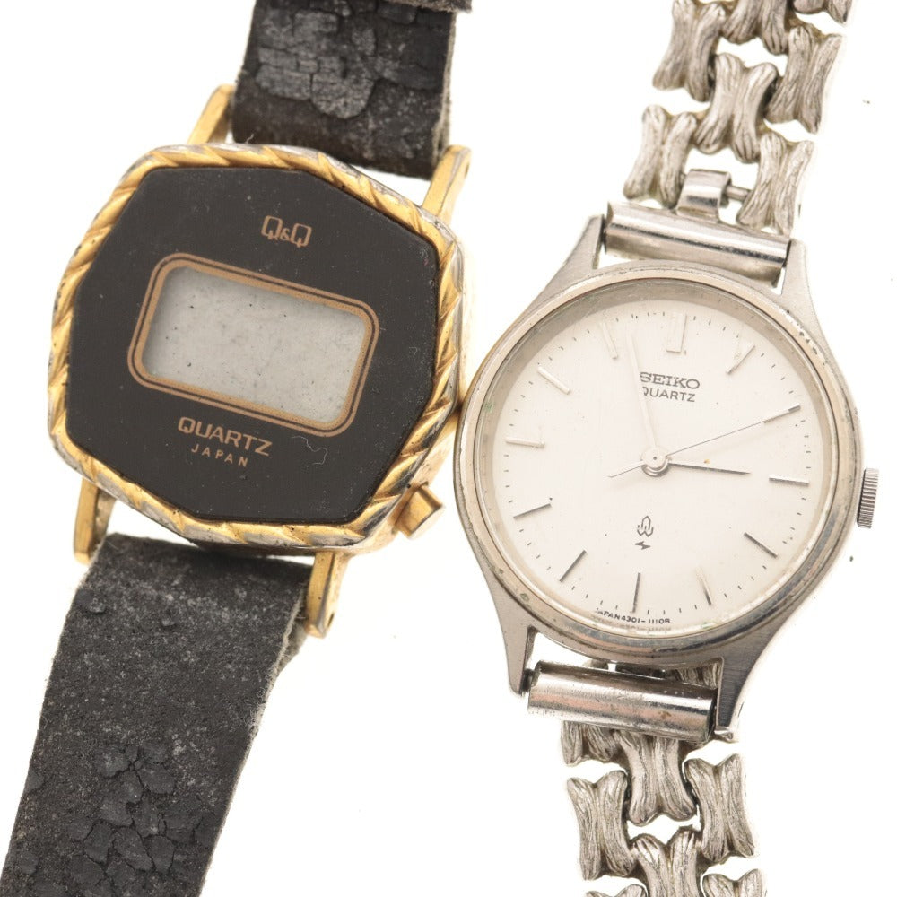 ■ JUVENIA Q&amp;Q SEIKO 5-Piece Watch Set (Rivoli 8502, 4301-0030, 2320-5350, 3421-0150) Manual-Wound Quartz Dial Men's Watch (Not Confirmed to Work)