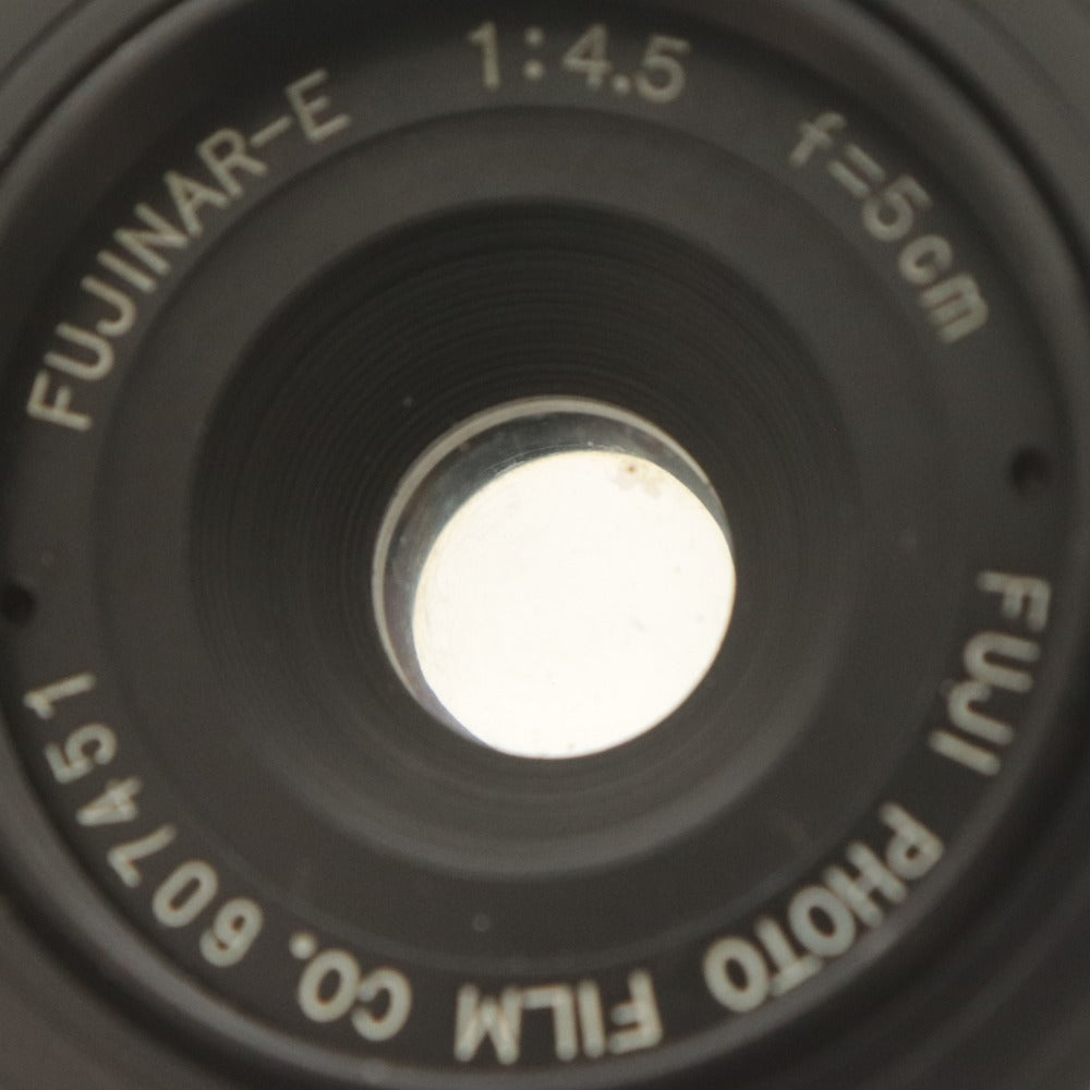 ■ 4-piece camera lens set (bulk sale) E-LUCKY 1:4.0 f=38mm, FUJINAR-E Hexar 1:4.5 f=9cm, 5cm, 75mm, with accessories, light meter, and belt