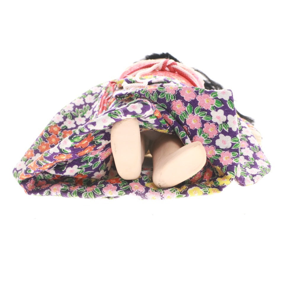 ■ 日本人形 市松人形 女の子 着物 長山作 アンティーク レトロ コレクション 置物 人形