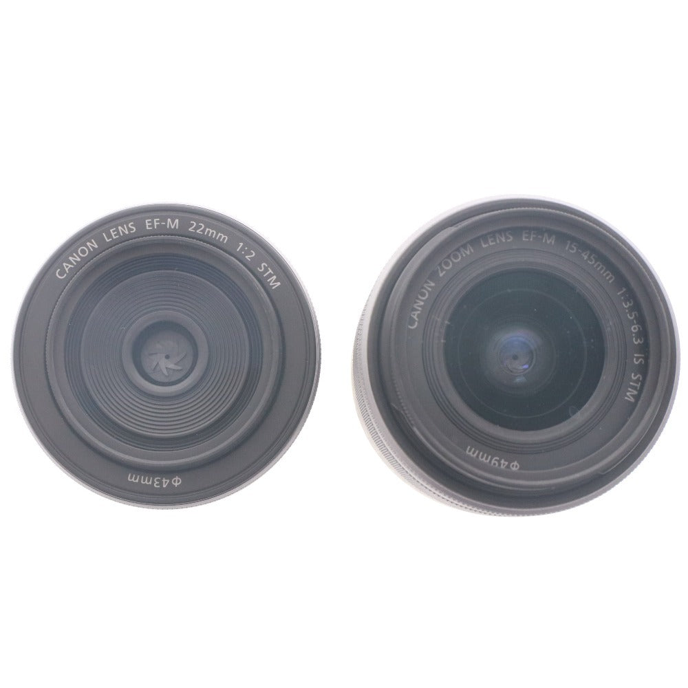 ■ Canon Digital Camera EOS M200 EF-M15-45 IS STM M22 15-45mm 1:3.5-6.3 Φ49 22mm 1:2 Φ43 Mirrorless Single-Lens Reflex Camera, with Box and Accessories, Operation Unconfirmed
