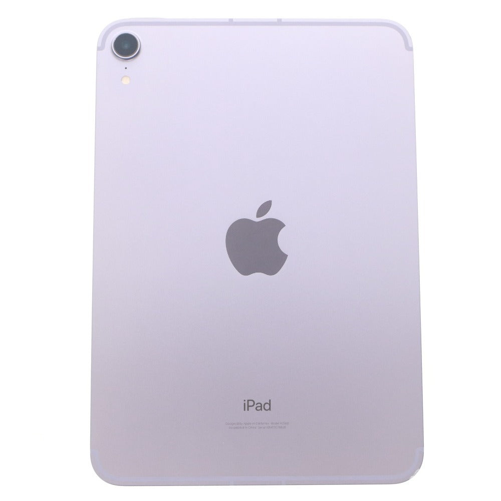 ■ Apple iPad mini 6th Gen Wi-Fi + Cellular 256GB MK8K3J/A Purple Unknown SIM With box Untested Junk