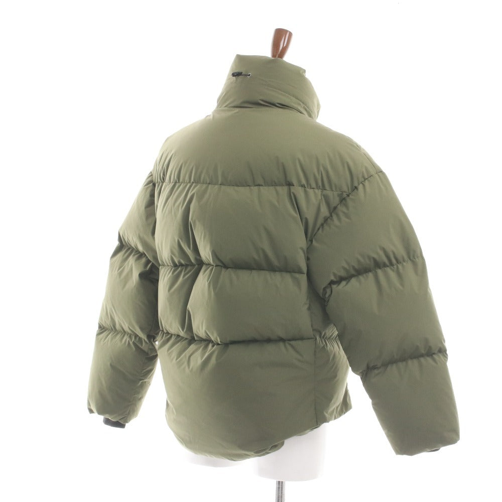 ■ ニューエラ ダウンジャケット グースダウンパフジャケット 23-24FW アウターロゴ メンズ S カーキ オリーブ 付属品付き