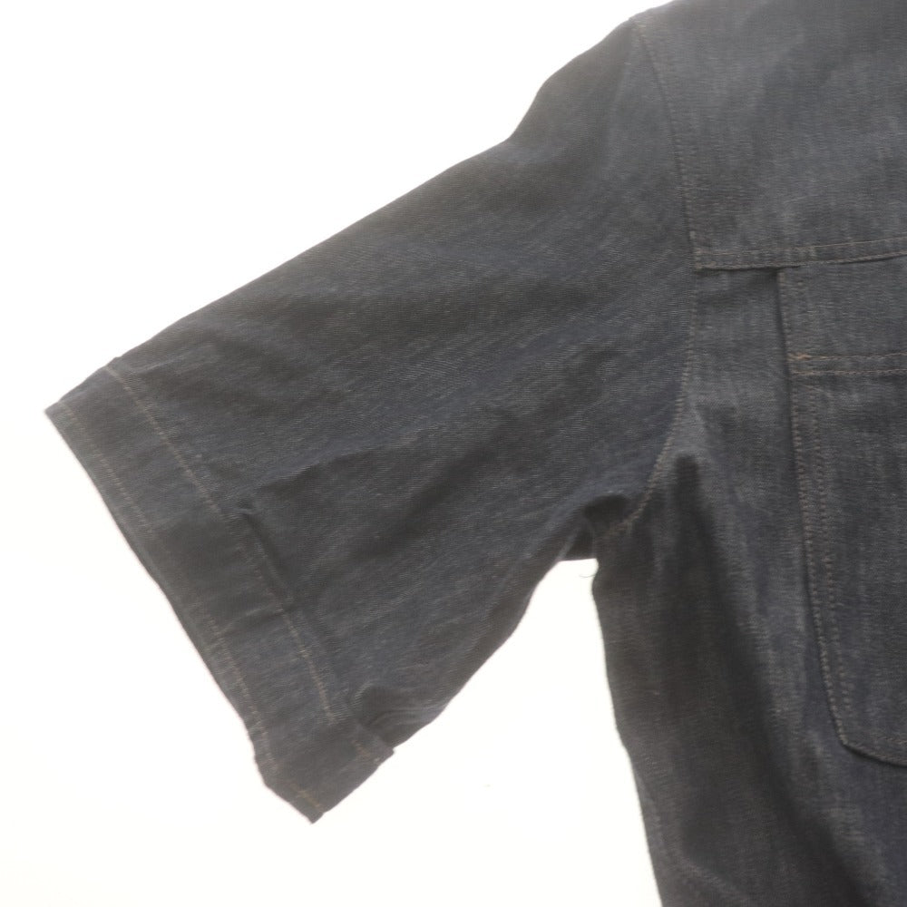 ■ BRUNELLO CUCINELLI ブルネロクチネリ シャツワンピース 半袖 トップス ボトムス デニム レディース S インディゴ