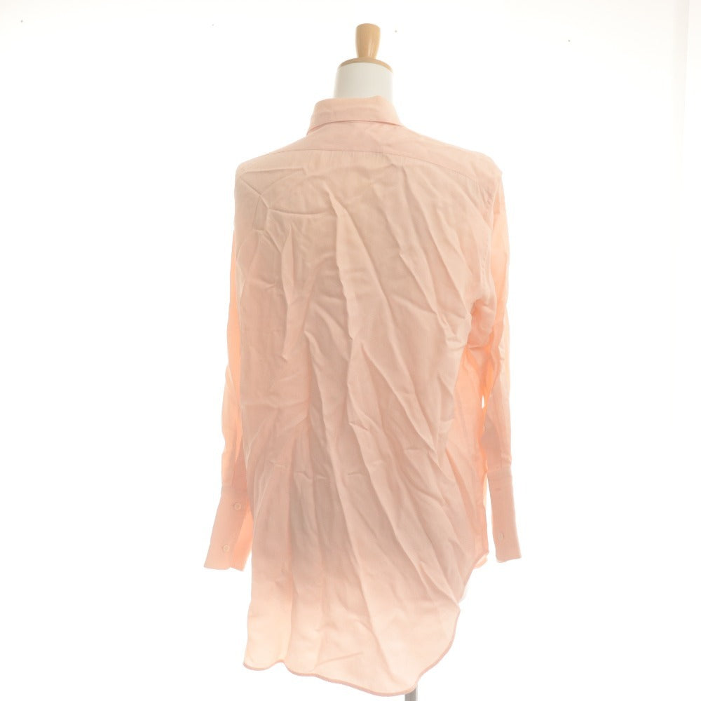 ■ CELINE Blouse Shirt Long Sleeve Top Pleats Women's 36 Pink