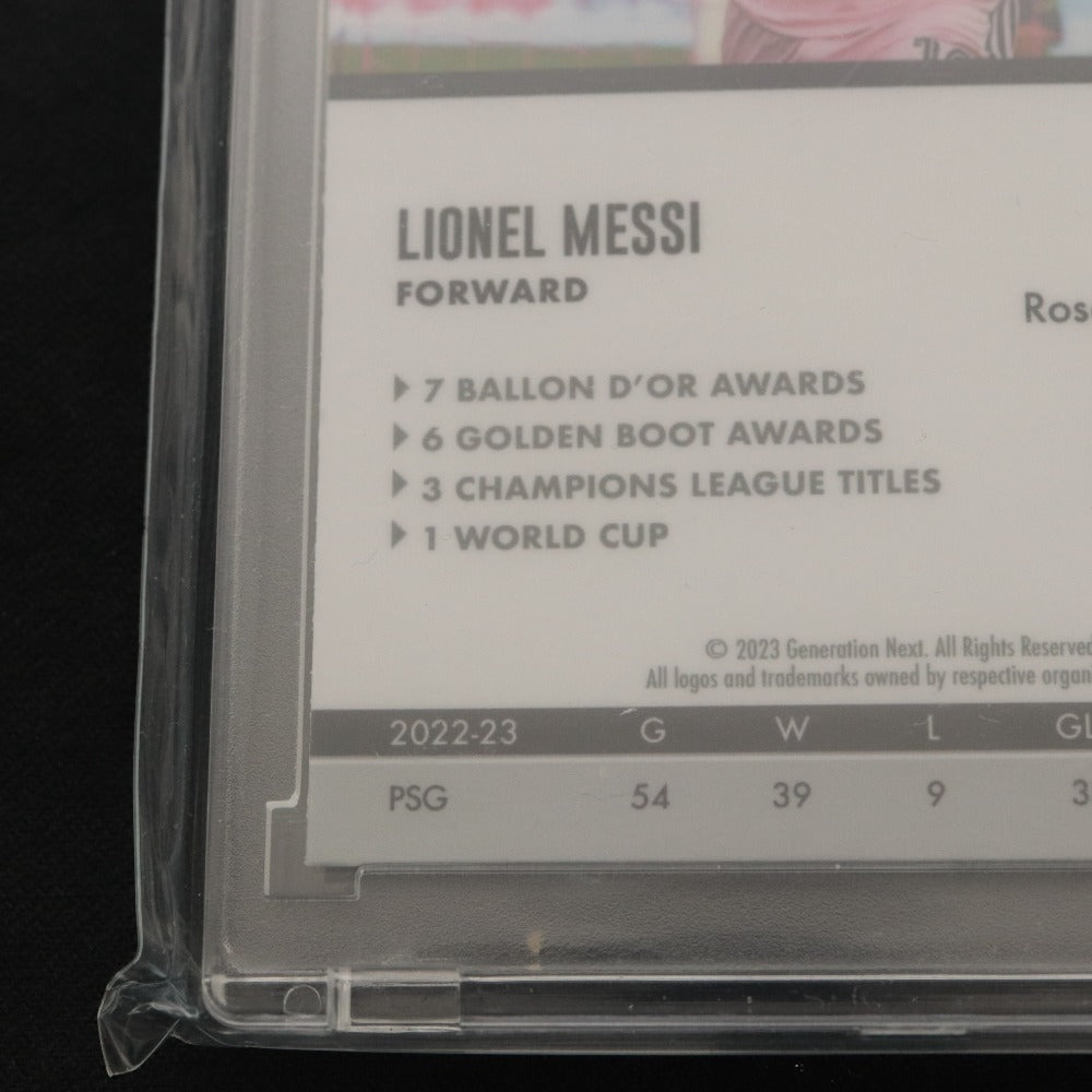 ■ Messi リオネル・メッシ トレーディングカード 07/35 世界35枚限定 インテル・マイアミCF PSG 2022-23スタンドケース付き 未開封未使用