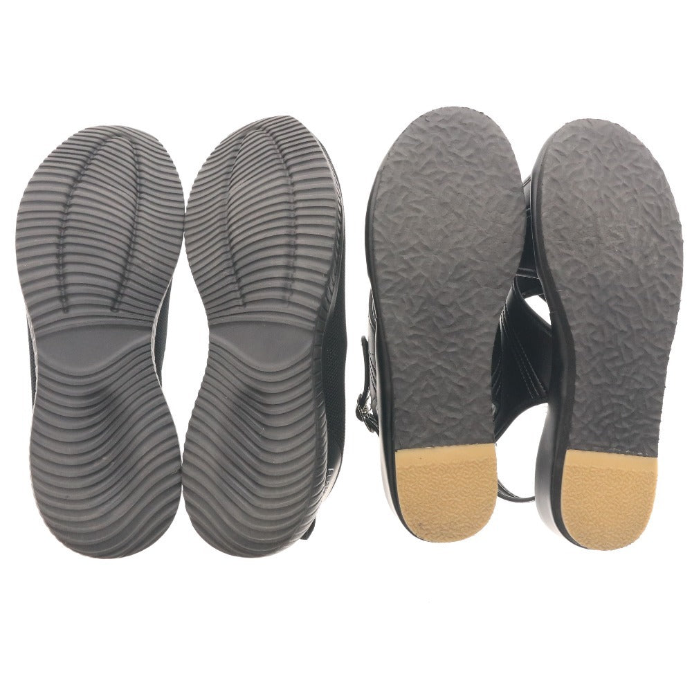 ■ ROWENA FLATLIGHT ナース シューズ スリッポン 2点セット まとめ売り 靴 レディース 23.5cm ブラック 未使用