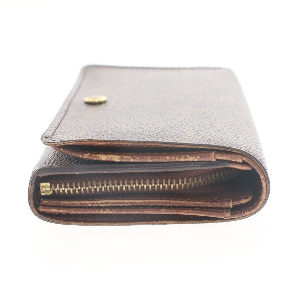 ■ LOUIS VUITTON ルイヴィトン 財布 ポルトフォイユ トレゾール モノグラム 二つ折り ウォレット メンズ レディース ダークブラウン系