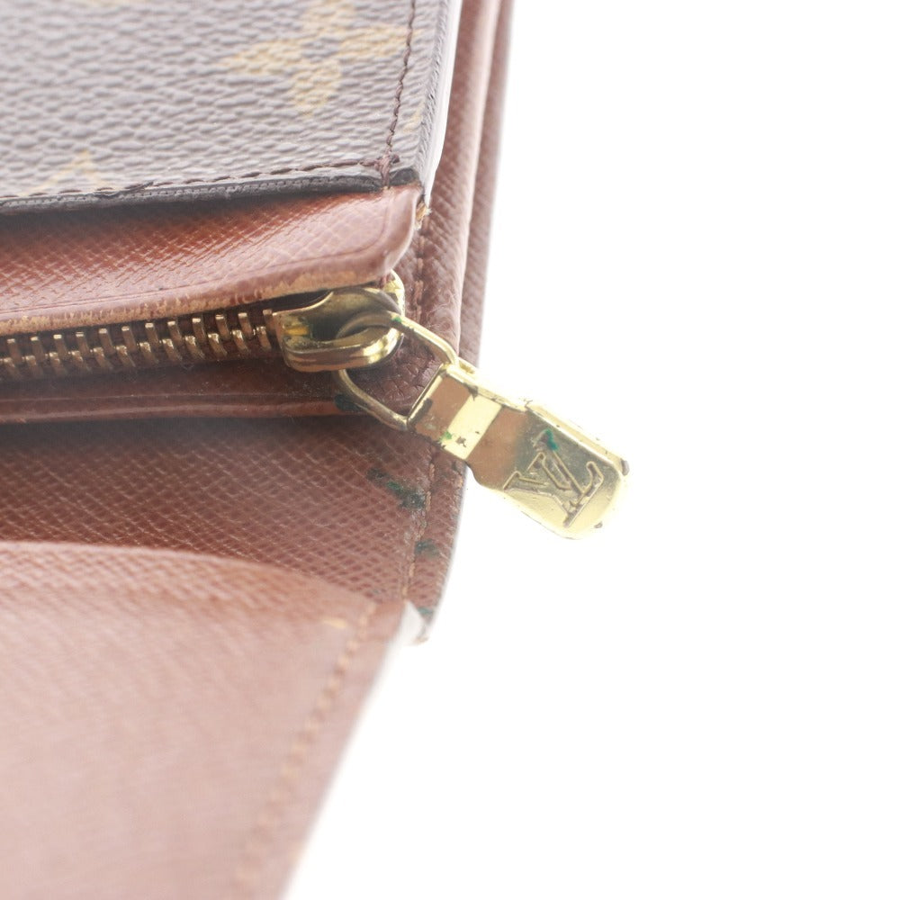 ■ LOUIS VUITTON ルイヴィトン 財布 ポルトフォイユ トレゾール モノグラム 二つ折り ウォレット メンズ レディース ダークブラウン系