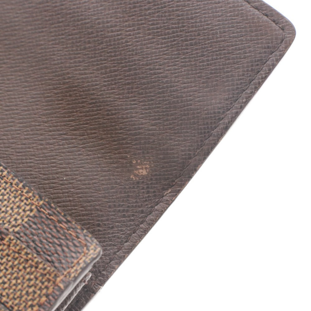 ■ LOUIS VUITTON ルイヴィトン 財布 ポルトフォイユ・サラ ダミエライン 二つ折り ウォレット メンズ レディース ダークブラウン 箱付き